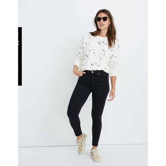 NWT Madewell 9" Mid-Rise Skinny Jeans in Lunar Wash: TENCEL™ Denim Edition-26 - Picture 2 of 5